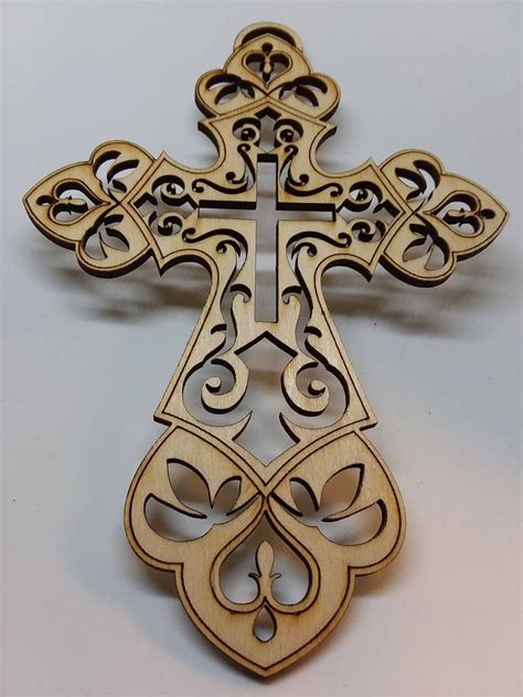 Laser Cut Wood Cross Laser Cut Wood Cross: An Intricate And Meaningful Piece Of Art