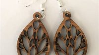 Wooden Laser Cut Earrings H1: Wooden Laser Cut Earrings: A Timeless Accessory With Endless Possibilities