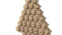 Laser Cut Wooden Advent Calendar Laser Cut Wooden Advent Calendar: A Festive Countdown To Christmas