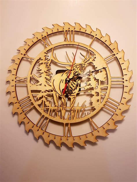 Wooden Laser Cut Clock H1: Wooden Laser Cut Clock: A Timeless Masterpiece Of Precision And Beauty