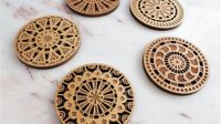 Wooden Laser Cut Coasters Wooden Laser Cut Coasters: An Exquisite Fusion Of Art And Functionality