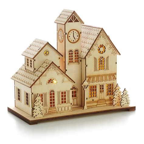 Laser Cut Wooden Christmas Houses Laser Cut Wooden Christmas Houses: A Festive Touch To Your Holiday Decor