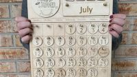 Laser Cut Wooden Calendar Laser Cut Wooden Calendar: A Timeless And Customizable Timepiece