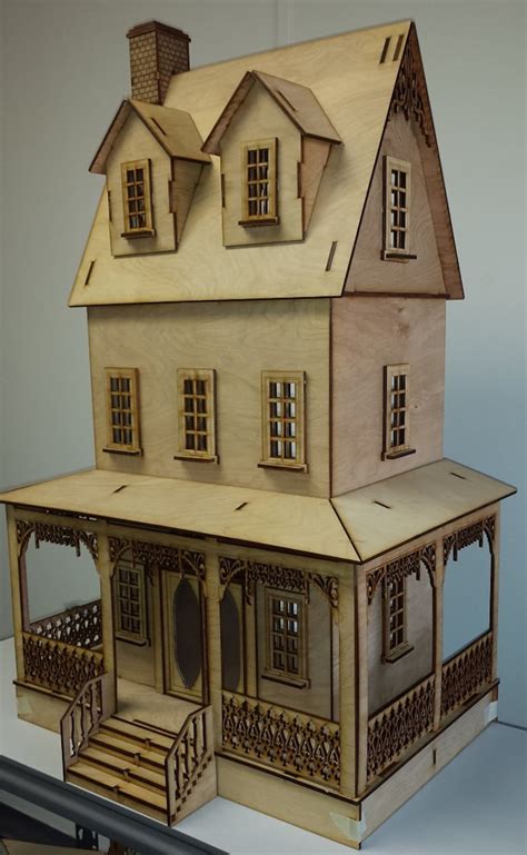 Wooden Laser Cut Doll House Wooden Laser Cut Doll House: A Miniature Masterpiece For Endless Imagination