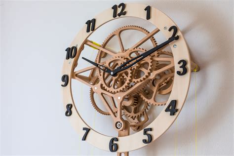 Laser Cut Wooden Gear Clock Laser Cut Wooden Gear Clock: A Timeless Masterpiece For Your Home