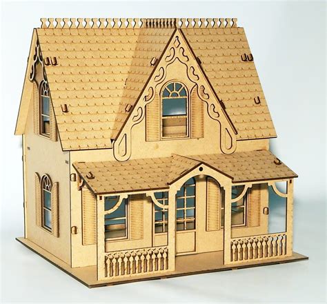 Laser Cut Wooden House Shapes Laser Cut Wooden House Shapes: Crafting Intricate Miniatures With Precision