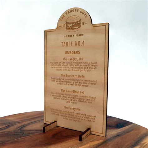 Wooden Laser Cut Menu H1: Elevate Your Dining Experience With Wooden Laser Cut Menus: A Comprehensive Guide