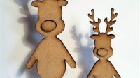 Laser Cut Wooden Reindeer H1: Laser Cut Wooden Reindeer: An Enchanting Christmas Decoration