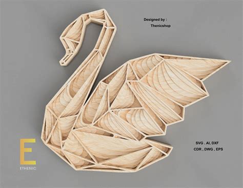 Wooden Laser Cut Swan Wooden Laser Cut Swan: A Timeless Symbol Of Grace And Elegance