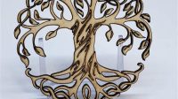 Small Wooden Laser Cut Tree Small Wooden Laser Cut Tree: A Versatile Decor Element For Diverse Occasions