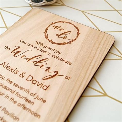 Wooden Laser Cut Wedding Invitations H1: Wooden Laser Cut Wedding Invitations: A Timeless And Elegant Choice For Your Special Day