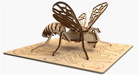 3d Laser Cut Bee 3D Laser Cut Bee: A Buzzing Masterpiece Of Precision And Creativity