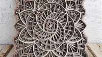 Laser Cut Multilayer 3d Mandala Dxf File Laser Cut Multilayer 3D Mandala DXF File: Unleashing Intricate Beauty