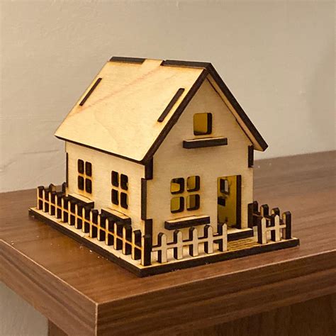 Laser Cut 3d Model House Laser Cut 3D Model House: Precision Crafting And Architectural Innovation