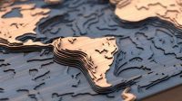 3d Laser Cut Maps 3D Laser Cut Maps: Unraveling The World's Topography