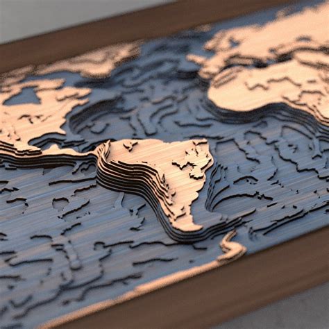 3d Laser Cut Maps 3D Laser Cut Maps: Unraveling The World's Topography