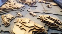 Laser Cut 3d Topographic Wood Maps Laser Cut 3D Topographic Wood Maps: Unveiling The Earth's Contours In Intricate Detail