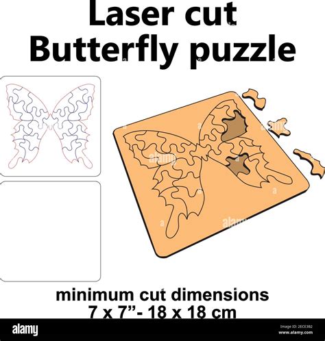 Laser Cut Butterfly Puzzle Laser Cut Butterfly Puzzle: A Masterpiece Of Intricate Detail And Precision