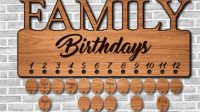 Laser Cut Birthday Calendar Laser Cut Birthday Calendar: A Timeless Keepsake For Cherished Memories