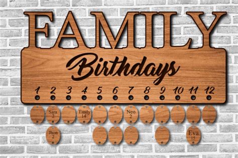 Laser Cut Birthday Calendar Laser Cut Birthday Calendar: A Timeless Keepsake For Cherished Memories