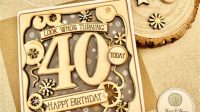 Laser Cut 40th Birthday Card Laser Cut 40th Birthday Card: A Timeless Keepsake For A Milestone Celebration