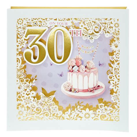 Laser Cut 30th Birthday Card Laser Cut 30th Birthday Card: A Memorable Keepsake For A Milestone Celebration