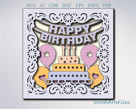 Happy Birthday Laser Cut File Happy Birthday Laser Cut File: Elevate Your Celebrations With Custom Creations