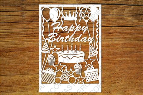 Laser Cut Birthday Card Template Laser Cut Birthday Card Template: A Unique And Personalized Way To Celebrate