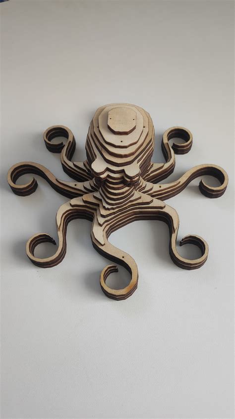 Laser Cut Octopus H1: Laser Cut Octopus: A Unique And Intricate Craft