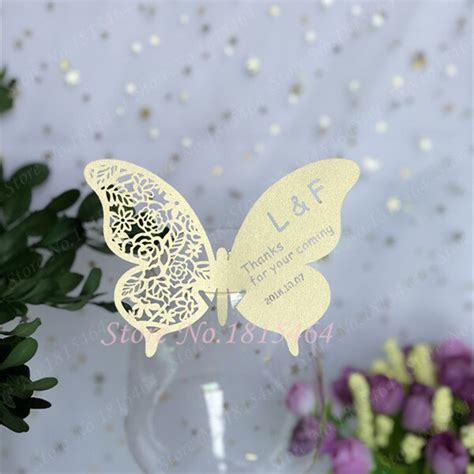 Butterfly Place Card Laser Cut H1: Butterfly Place Card Laser Cut: A Guide To Exquisite Wedding Enhancements