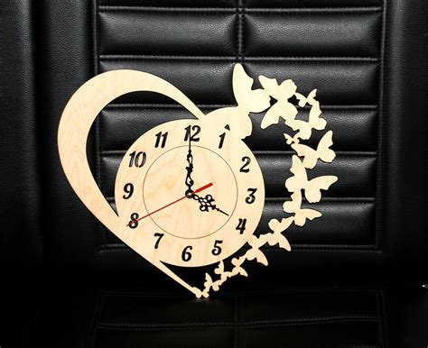 Laser Cut Butterfly Clock Laser Cut Butterfly Clock: A Captivating Timepiece For Nature Lovers