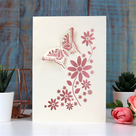 Laser Cut Butterfly Greeting Cards Laser Cut Butterfly Greeting Cards: A Delicate And Intricate Art Form